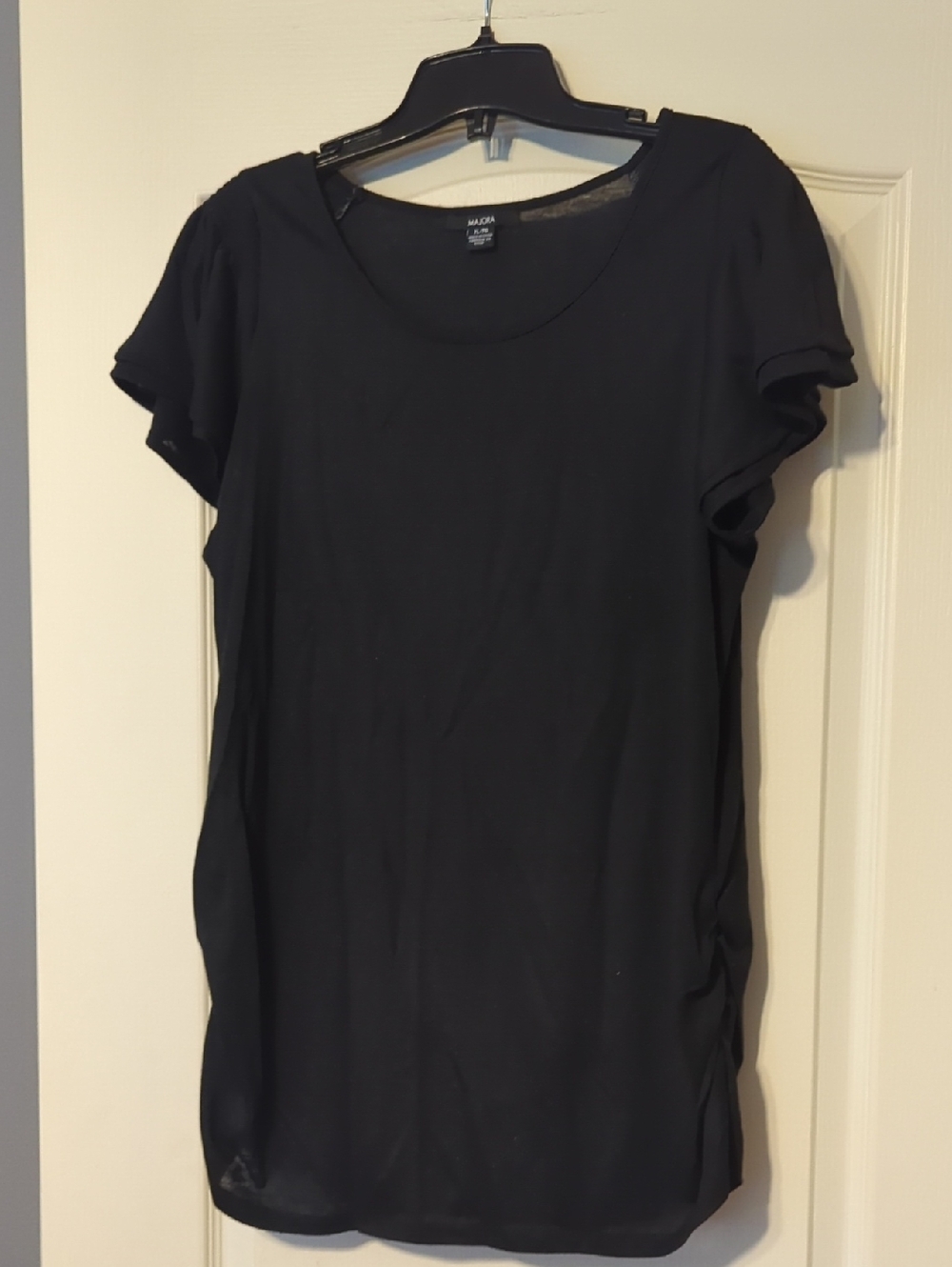 Black Scoop Neck Short Sleeve Top by A New Day